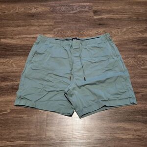 GAP Jogger Flat Front Shorts 7" Inseam, Teal Green, Mens Size XL